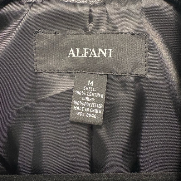 Alfani Women's Leather Blazer EUC - Picture 2 of 3